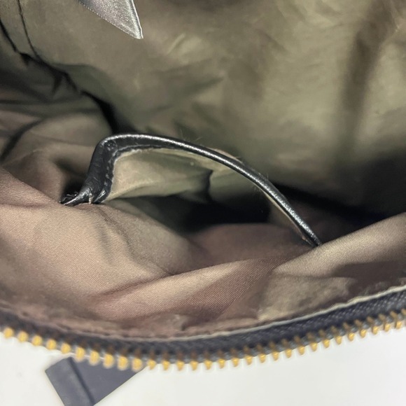 Matt & Nat Black Vegan Leather Backpack Recycled Lining Minimalist Bag main image 7